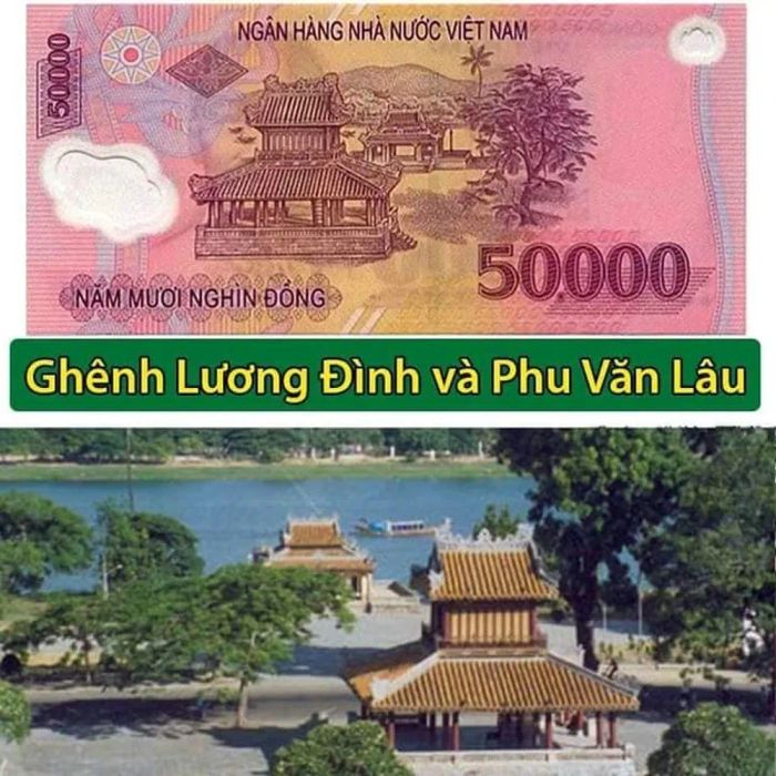 Hình ảnh Cố đô Huế trên tờ 50.000 đồng