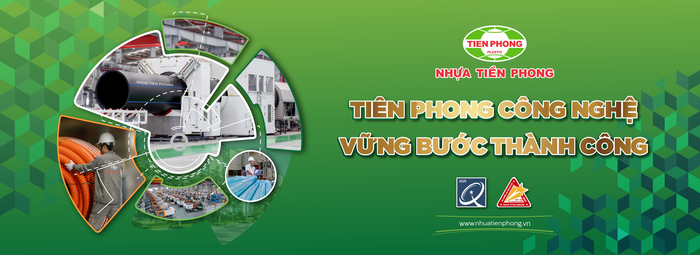Hình ảnh dây chuyền sản xuất hiện đại của Nhựa Tiền Phong