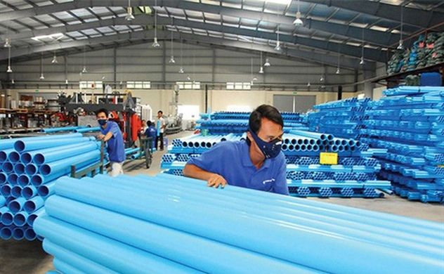 Hình ảnh dây chuyền sản xuất hiện đại của Nhựa Bình Minh