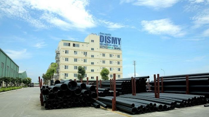 Hình ảnh dây chuyền sản xuất ống nhựa Dismy đạt chuẩn quốc tế