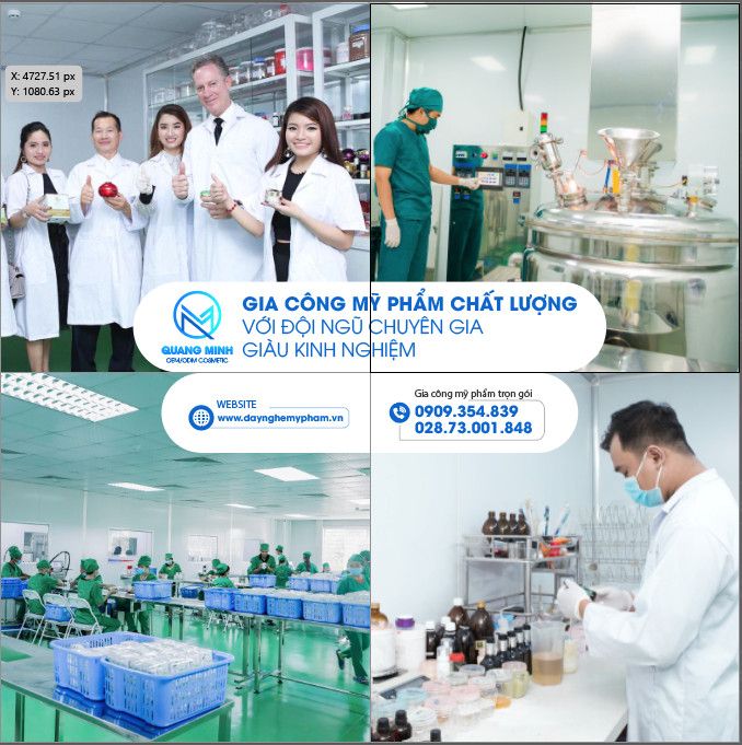 Hình ảnh nhà máy Quang Minh Cosmetic đạt chuẩn cGMP