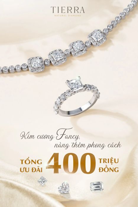 Không gian trưng bày tinh tế tại Tierra Diamond Jewelry