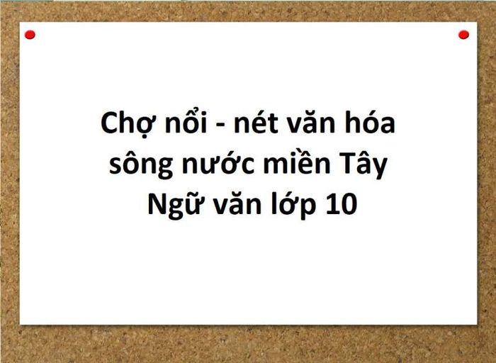 Hình ảnh 1: Khung cảnh chợ nổi nhộn nhịp trên sông nước miền Tây (Nguồn: Internet)
