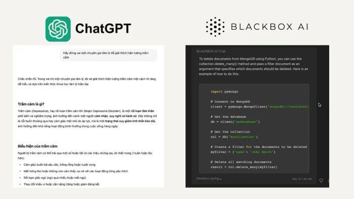 Phân tích đối chiếu và Blackbox AI