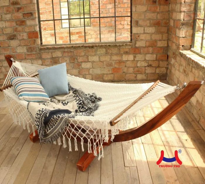 Võng xếp Trường Thọ ảnh 1 - Hình ảnh đầu tiên cho thấy sự hoàn mỹ trong từng đường nét thiết kế, kết hợp hài hòa giữa tính thẩm mỹ và độ bền vượt trội.