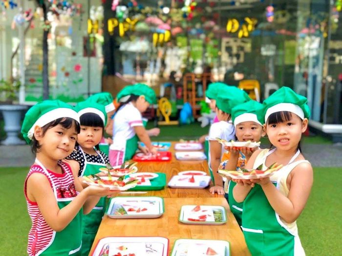 Góc học tập sáng tạo tại Mầm non Chú Ếch Con