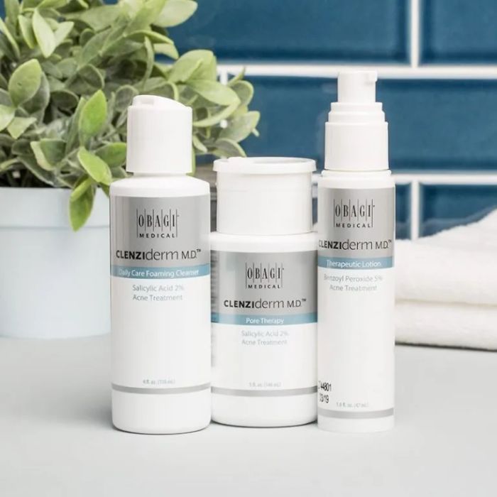 Ảnh minh họa hiệu quả sau khi sử dụng Obagi Clenziderm Oily Set - Làn da sáng mịn, không tỳ vết