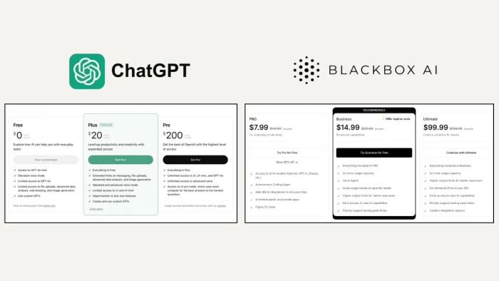 Đánh giá và Blackbox AI: Công cụ AI nào vượt trội hơn?