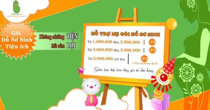 Không gian mua sắm hiện đại tại Baby Mart