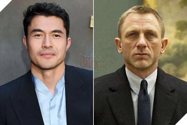Hình ảnh đối chiếu giữa Henry Golding và Daniel Craig - gương mặt đại diện của series James Bond