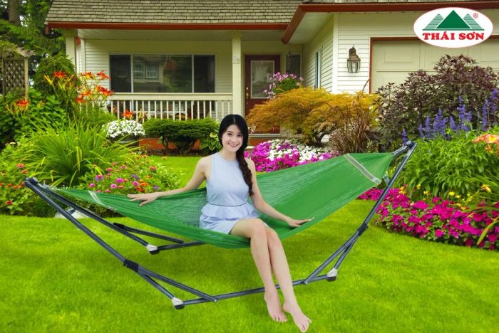 Hình ảnh chi tiết võng xếp Thái Sơn cao cấp
