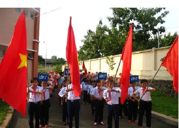 Hình ảnh Trường Tiểu học Sông Mây - Cơ sở vật chất hiện đại với khuôn viên xanh mát