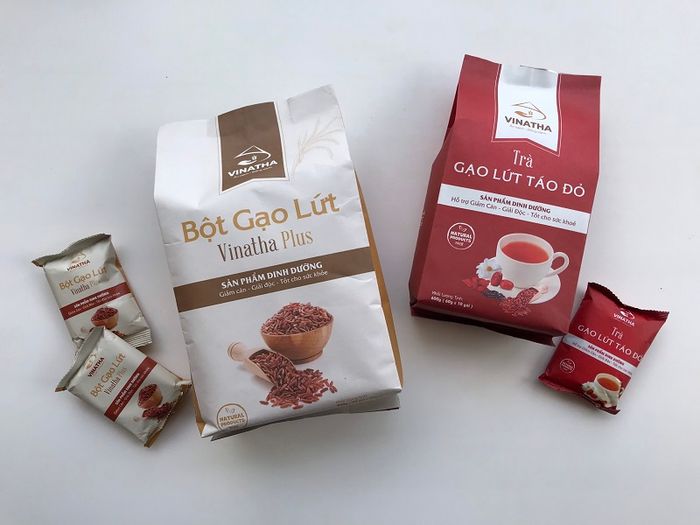 Trà Gạo Lứt Táo Đỏ Vinatha - Hình ảnh 1