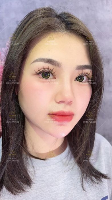 Hình ảnh thực tế kết quả nối mi tại Hà Mina