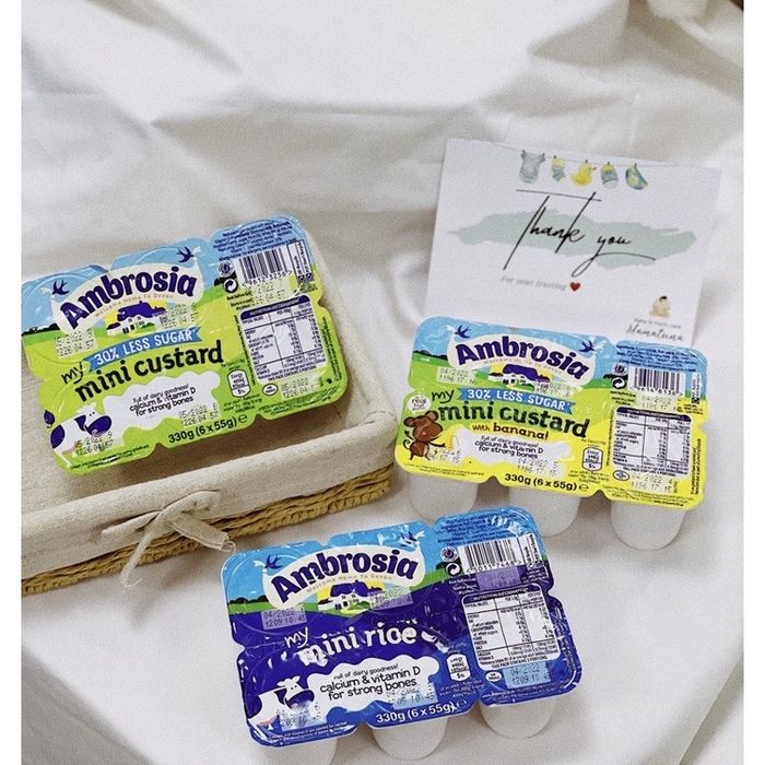 Bộ sưu tập hình ảnh Váng sữa Ambrosia chính hãng