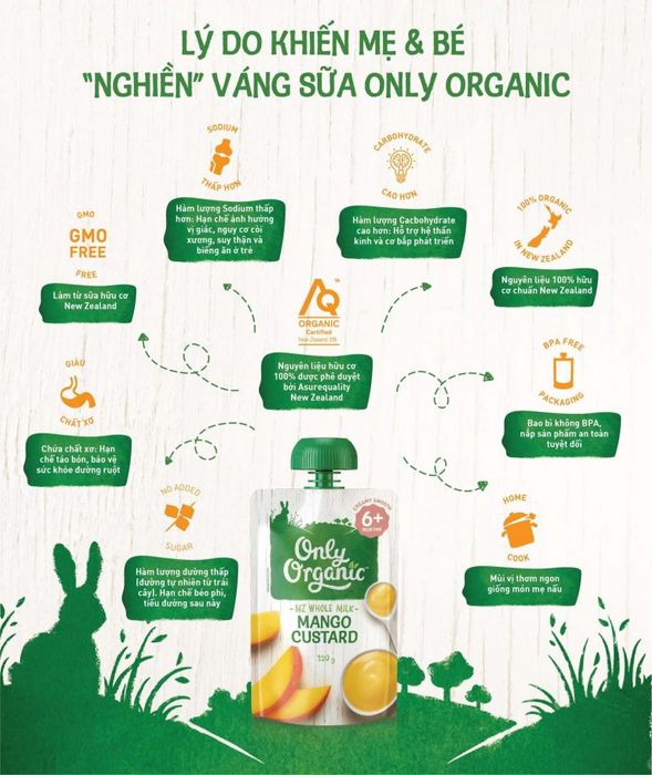 Bộ sưu tập hình ảnh Váng sữa Only Organic