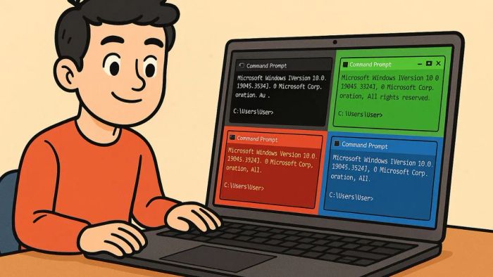 thay đổi màu nền Command Prompt