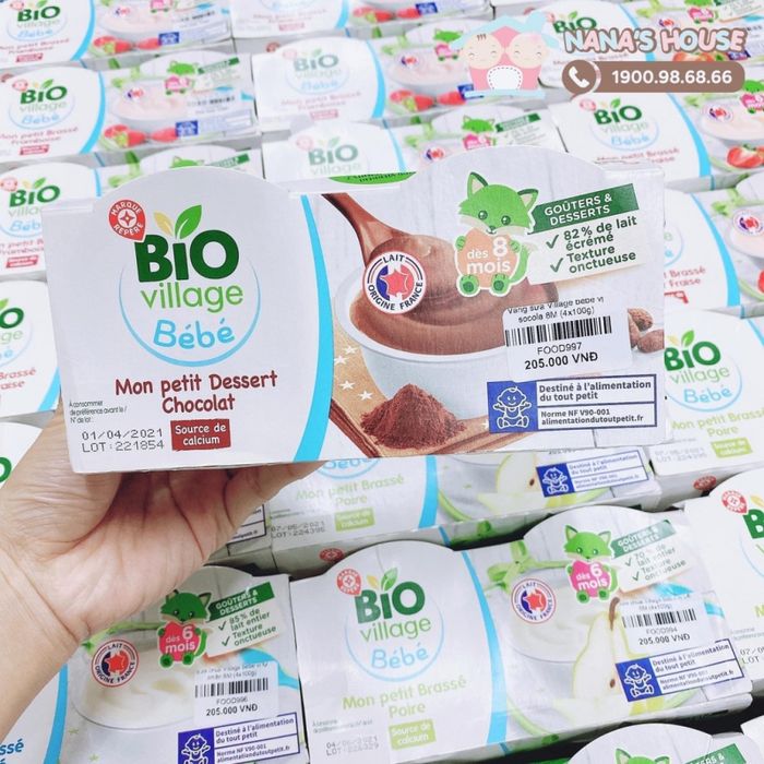 Hình ảnh Váng sữa Bio Village Bébé chính hãng