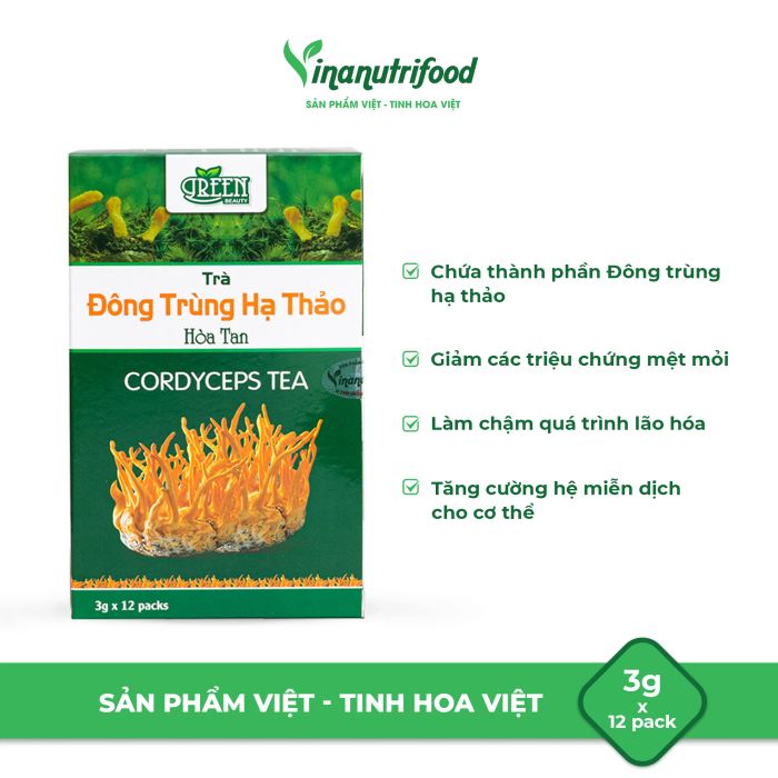 Hình ảnh Trà Đông Trùng Hạ Thảo Vinanutrifood T03 - Thức uống quý tăng cường sinh lực