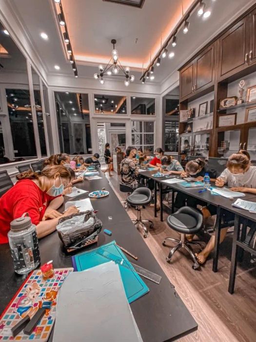 Không gian học tập hiện đại tại Oanh Xăm Academy