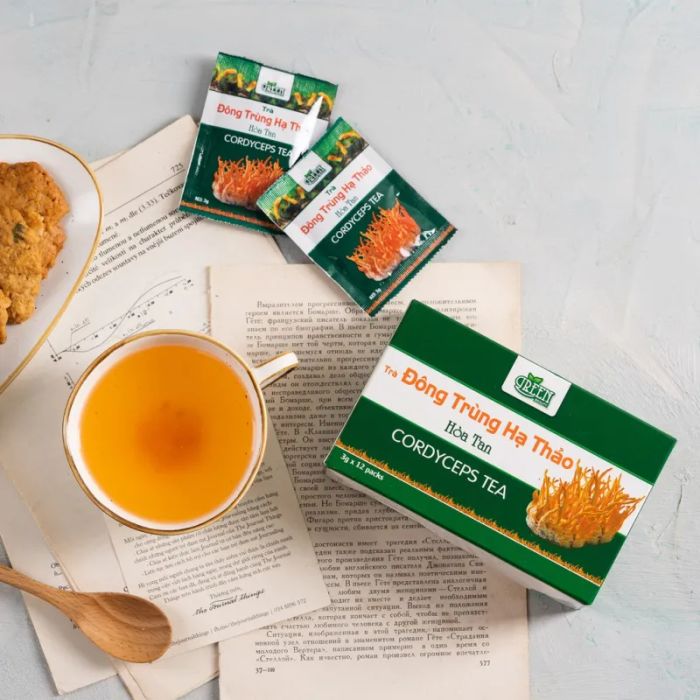 Hình ảnh Trà Đông Trùng Hạ Thảo Vinanutrifood T03 - Quà tặng sức khỏe từ thiên nhiên (Ảnh 2)