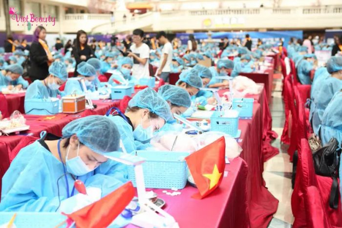Không gian đào tạo chuẩn quốc tế tại VietBeauty Academy