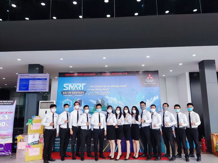 Không gian trưng bày Mitsubishi Nam Auto - Thiết kế hiện đại với đầy đủ dòng xe mới nhất