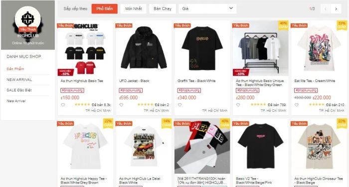 BST hình ảnh ấn tượng từ Highclub