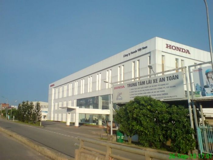 Hình ảnh nhà máy sản xuất hiện đại của Honda Việt Nam