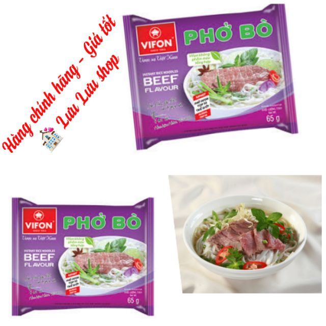 Ảnh sản phẩm phở thịt bò ăn liền Vifon 1