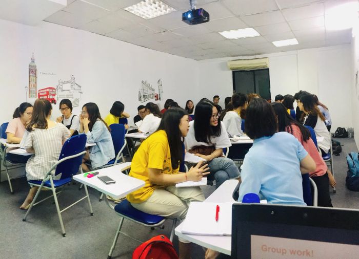 Không gian học tập chuyên nghiệp tại lớp thầy Kiên