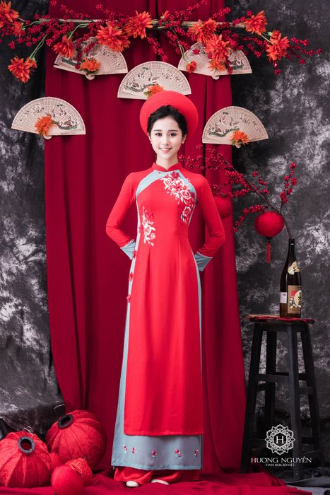 Hình ảnh: BST áo dài cưới tinh tế từ Hương Bridal