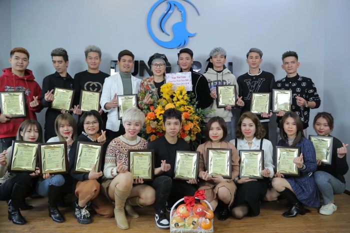 Không gian đào tạo tại Dung Trần Hair Academy