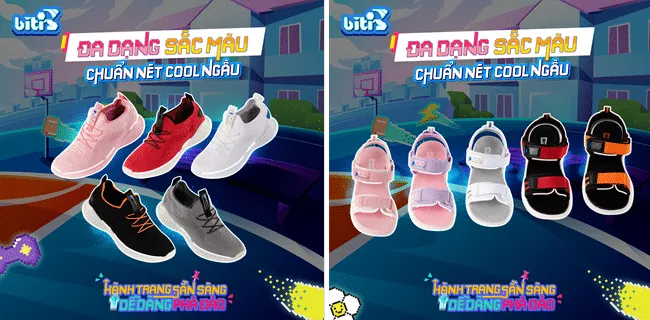 Biti's, luôn đổi mới và sáng tạo, mang đến những sản phẩm giày dép chất lượng, phù hợp với nhu cầu và thị hiếu của mọi lứa tuổi.