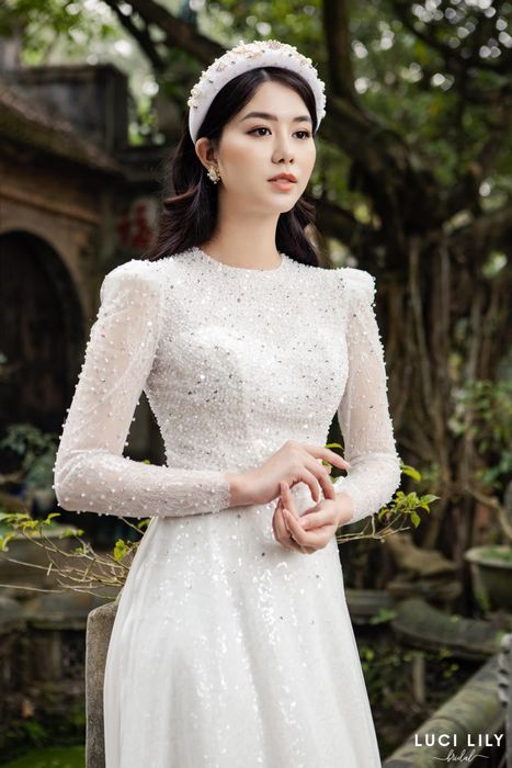 Hình ảnh: Áo dài cô dâu cách điệu đẳng cấp từ Luci LiLy
