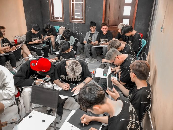 Học viên thực hành tại Phong BvB