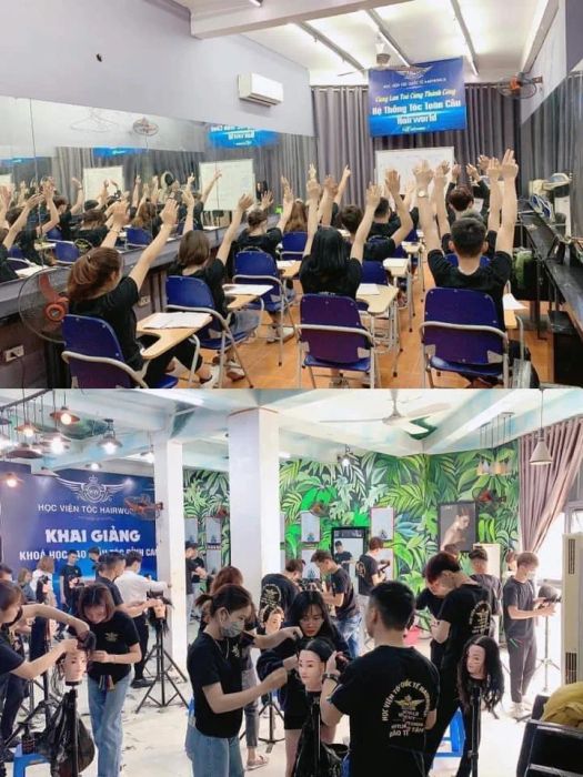 Học viên thực hành tại HW Xính Academy