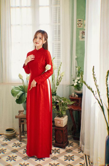 Hình ảnh: Bộ sưu tập áo dài mẹ đẹp sang trọng tại Quỳnh Anh