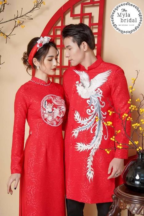 Hình ảnh: Bộ sưu tập áo dài cưới đôi ấn tượng tại MyLa Bridal