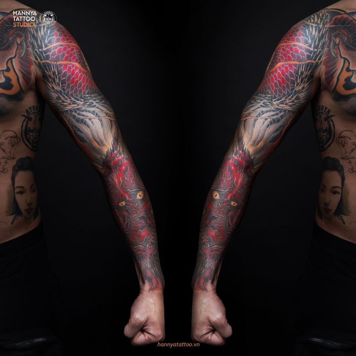 Tác phẩm nghệ thuật từ bàn tay tài hoa của Hannya Tattoo (Nguồn: Hannya Tattoo)