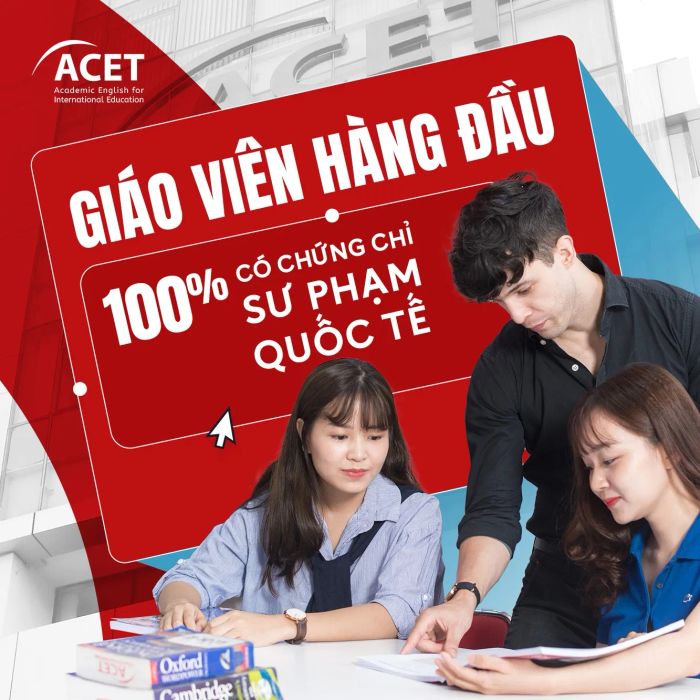 Môi trường học tập hiện đại tại trung tâm ACET