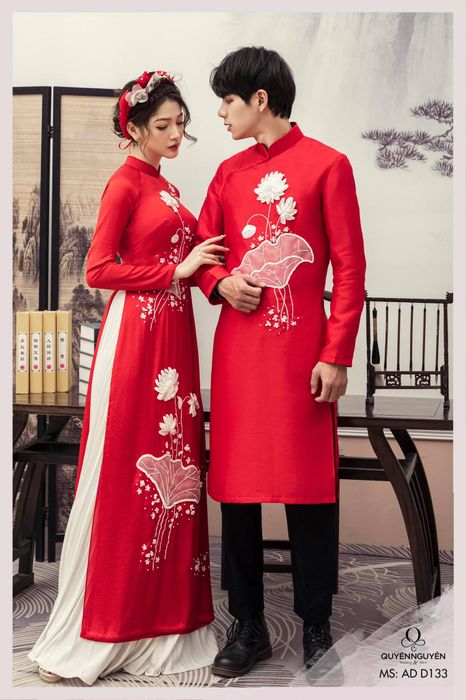 Hình ảnh: Áo dài cưới cách điệu từ Quyên Nguyễn Bridal