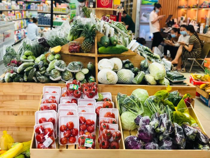 Góc trưng bày thực phẩm tươi sống tại Holand's Mart