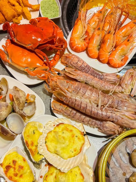 Hình ảnh thực tế Buffet Hải Sản Cửu Vân Long