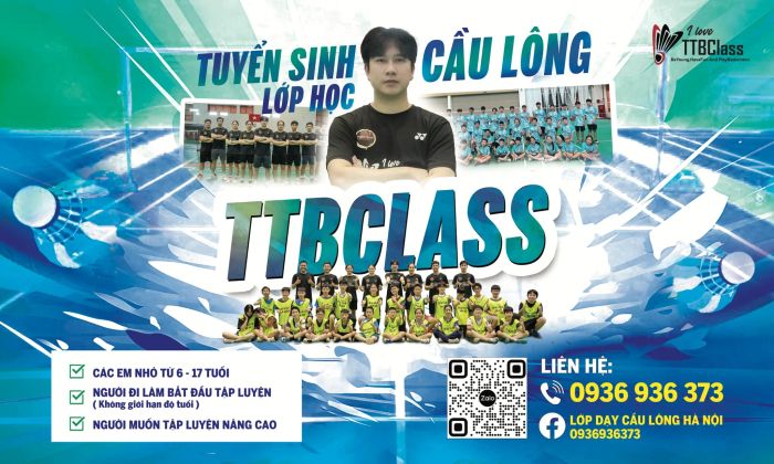 Lớp dạy cầu lông Hà Nội - TTBClass hình ảnh 1