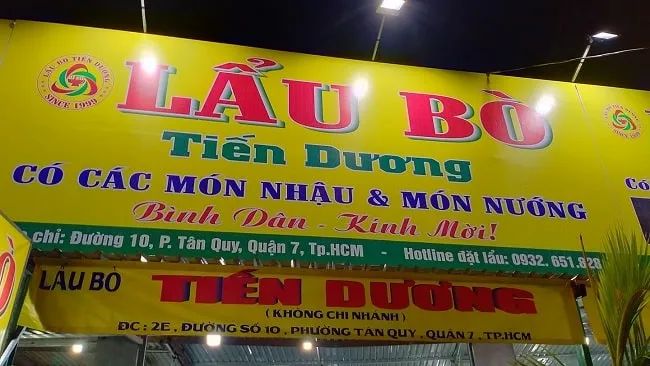 Lẩu Bò Tiến Dương - Điểm hẹn lẩu bò giá bình dân chất lượng