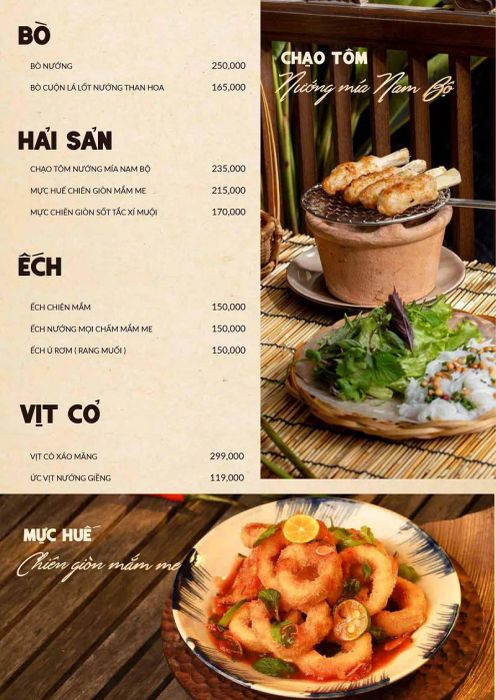 Những món ngon đặc sắc tại Vietnamese Cuisine Restaurant