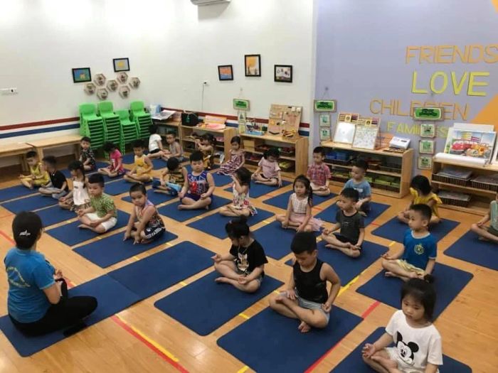 Không gian học tập đầy sáng tạo tại Mầm non Hoàng Gia