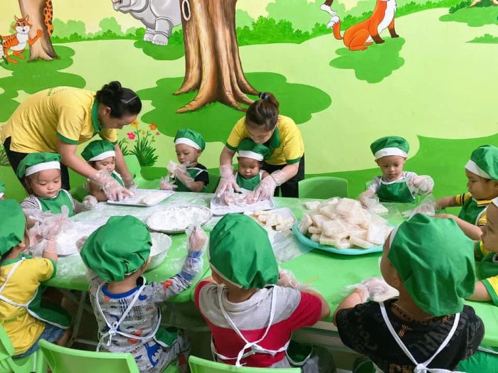 Không gian học tập ấm áp tại Baby Kitty