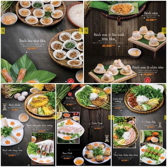 Những món ngon đặc trưng tại nhà hàng Nét Huế Hà Nội